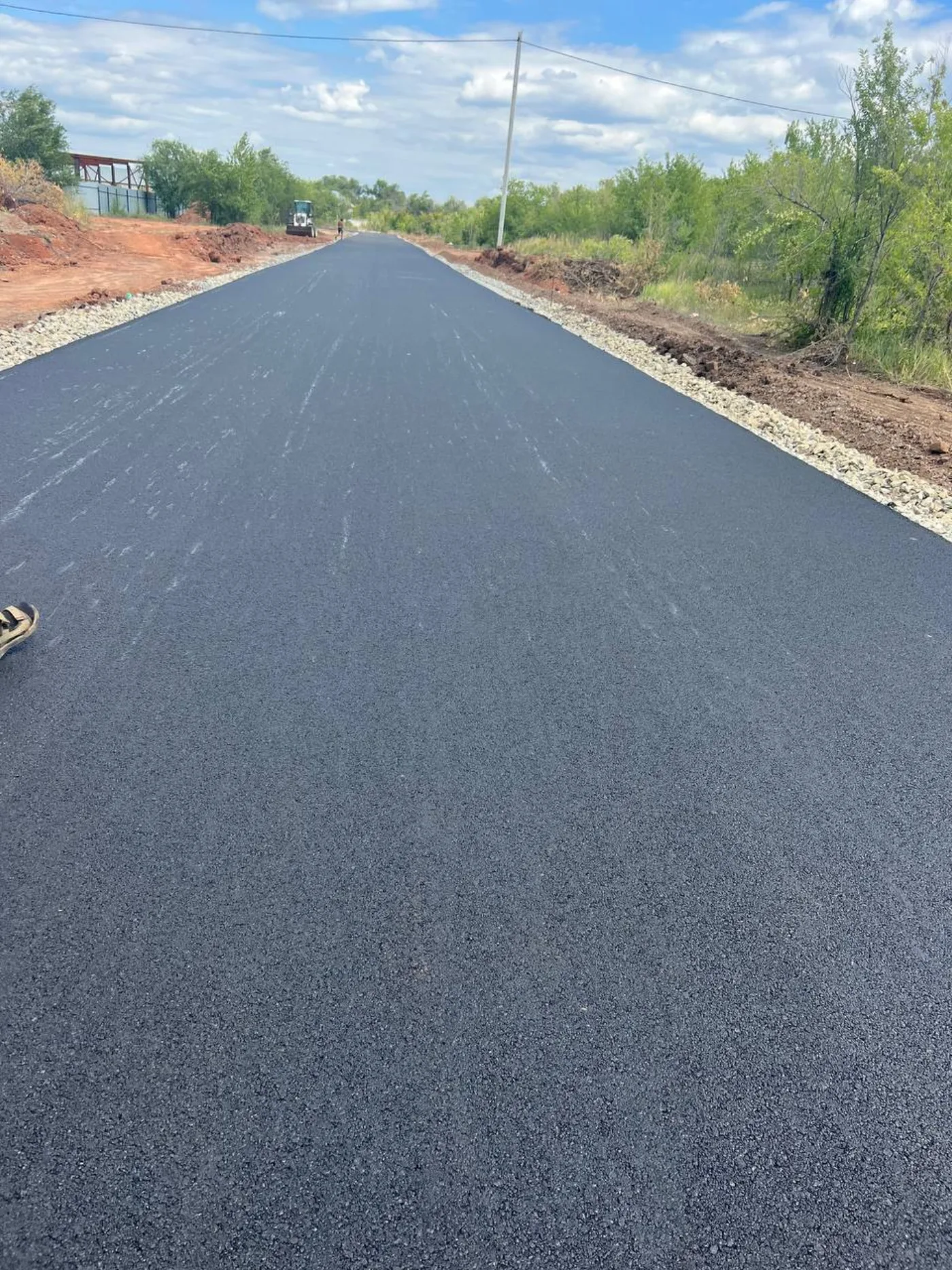 Выполненный объект асфальтирования