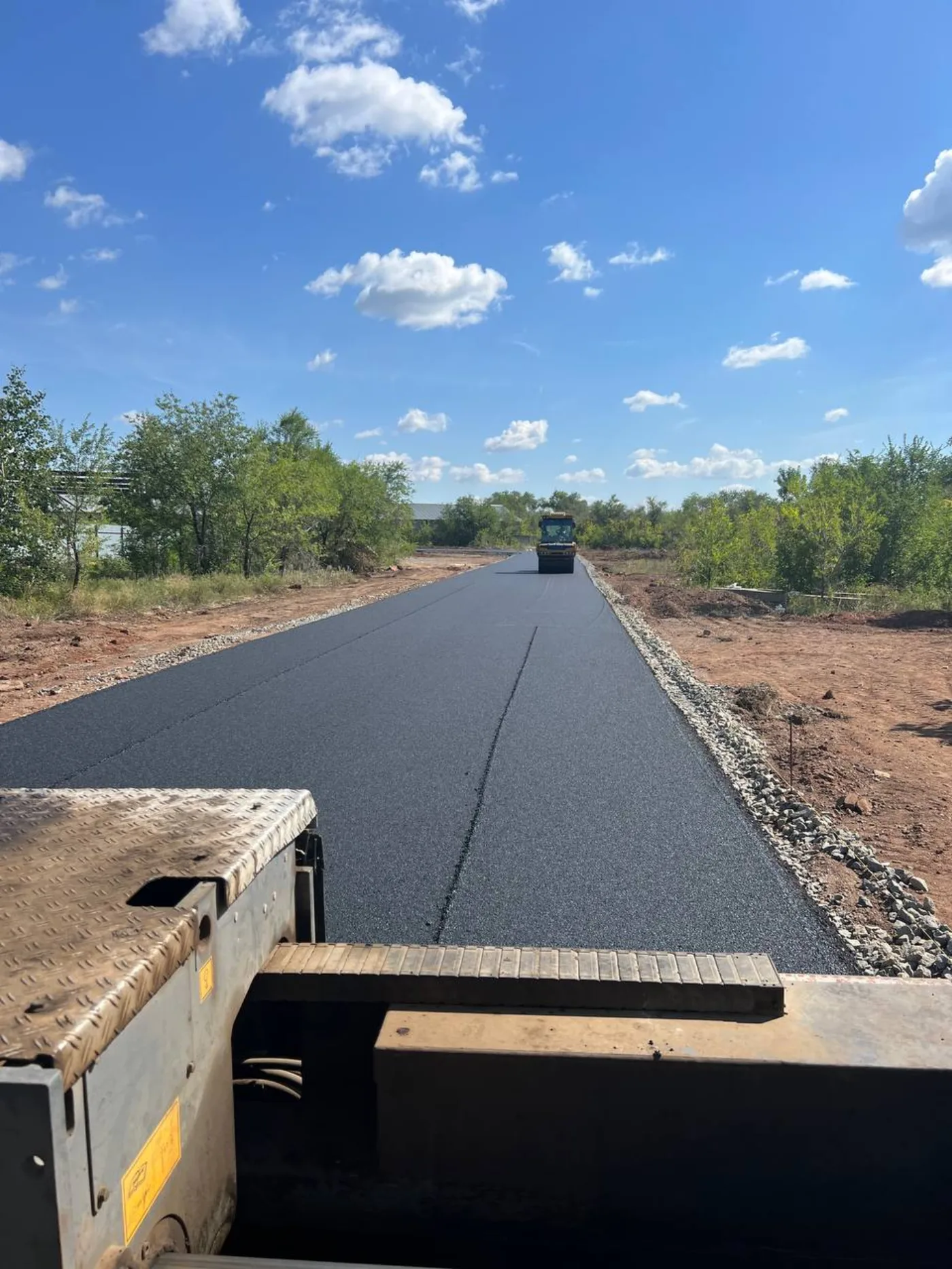 Выполненный объект асфальтирования