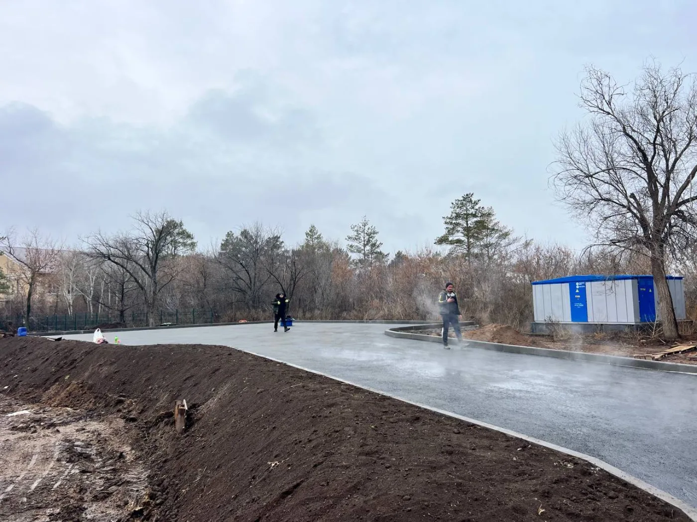 Выполненный объект асфальтирования