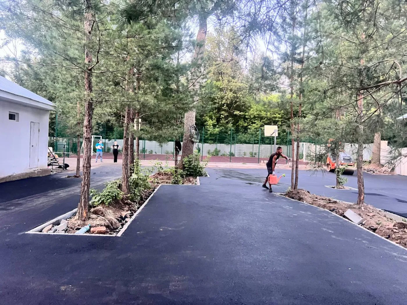 Выполненный объект асфальтирования